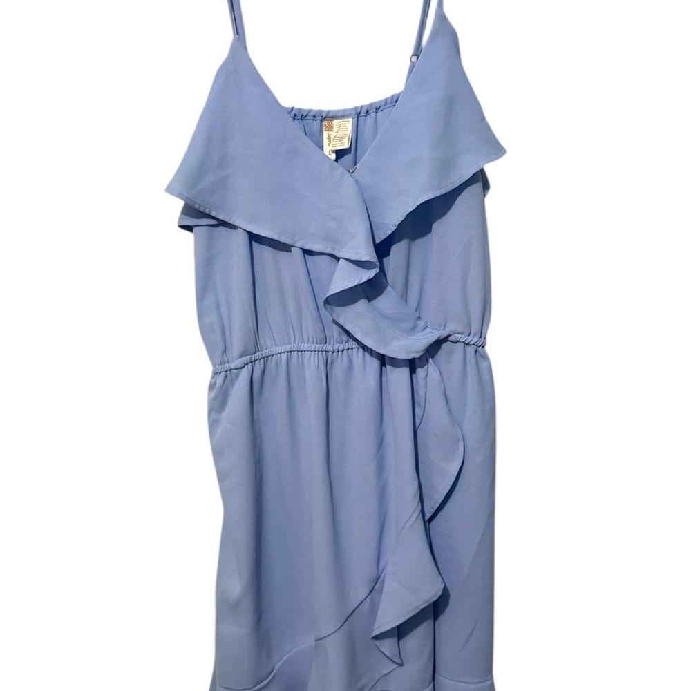 Japna Blue Asymmetrical Ruffled Sundress